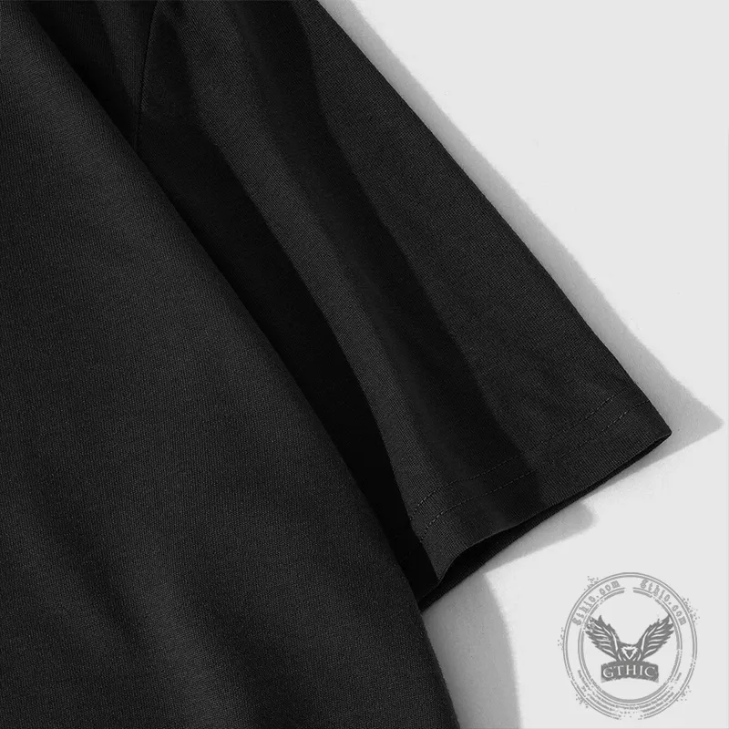 Black Death Short Sleeve T-shirt and Shorts Set sold by GTHIC product image thumbnail 2