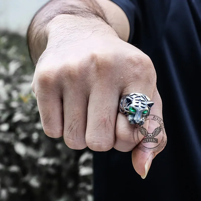 Howling Tiger Stainless Steel Animal Ring sold by GTHIC product image thumbnail 2