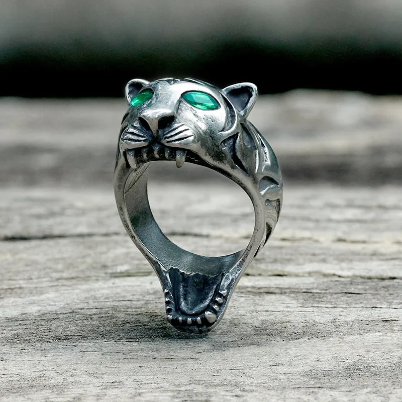Howling Tiger Stainless Steel Animal Ring sold by GTHIC