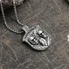 Three Senses Shield Pure Tin Skull Necklace sold by GTHIC
