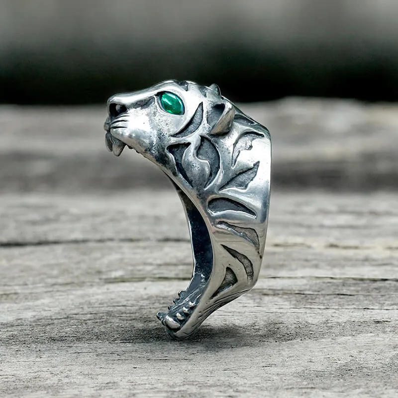 Howling Tiger Stainless Steel Animal Ring sold by GTHIC product image thumbnail 4