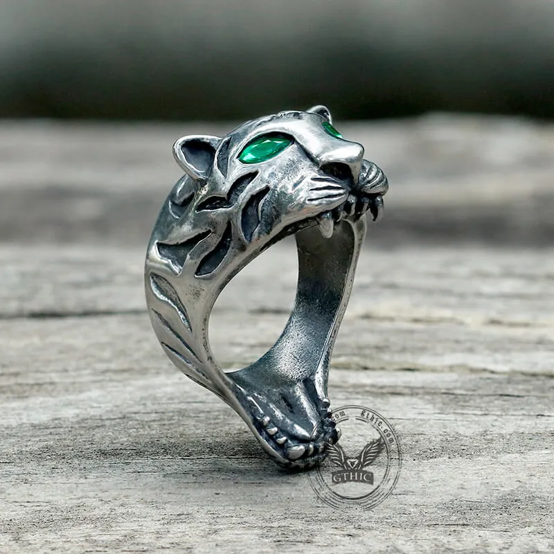 Howling Tiger Stainless Steel Animal Ring sold by GTHIC product image thumbnail 5