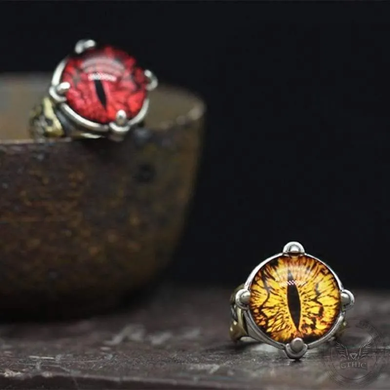 Eye Of Sauron Sterling Silver Ring sold by GTHIC product image thumbnail 4