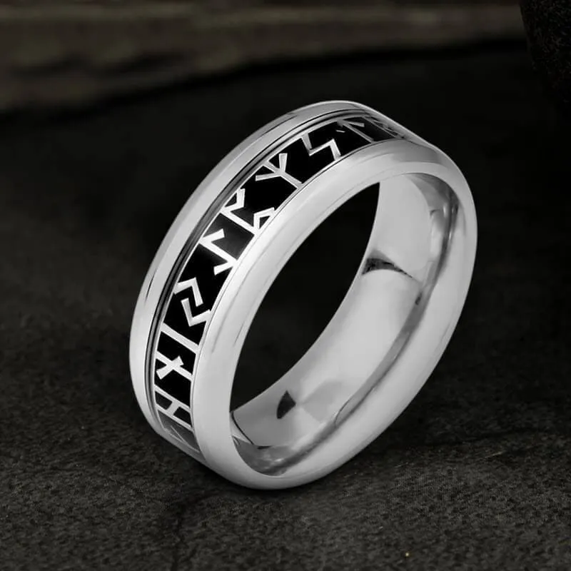 Runic Circle Stainless Steel Viking Ring sold by GTHIC