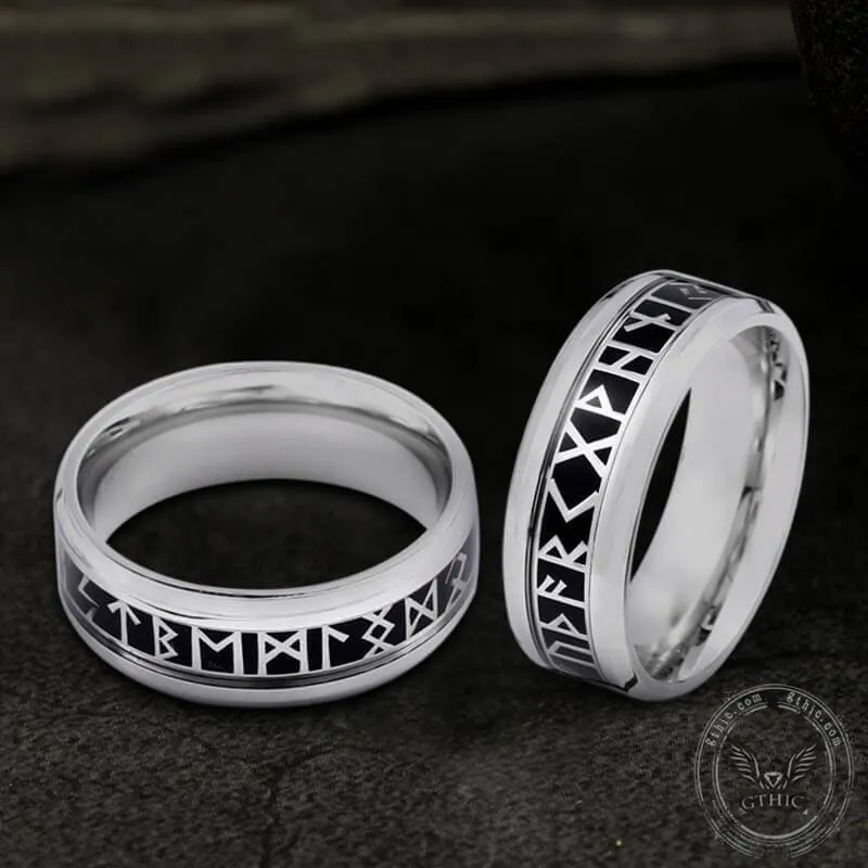 Runic Circle Stainless Steel Viking Ring sold by GTHIC product image thumbnail 5