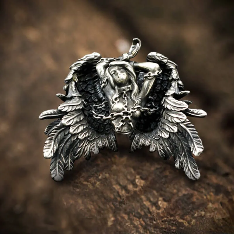 Andromeda Angel Wings Sterling Silver Greek Mythology Pendant sold by GTHIC