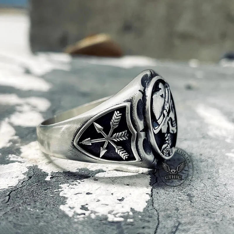 1936 Hobo Nickels Liberty Sterling Silver Skull Ring sold by GTHIC product image thumbnail 4