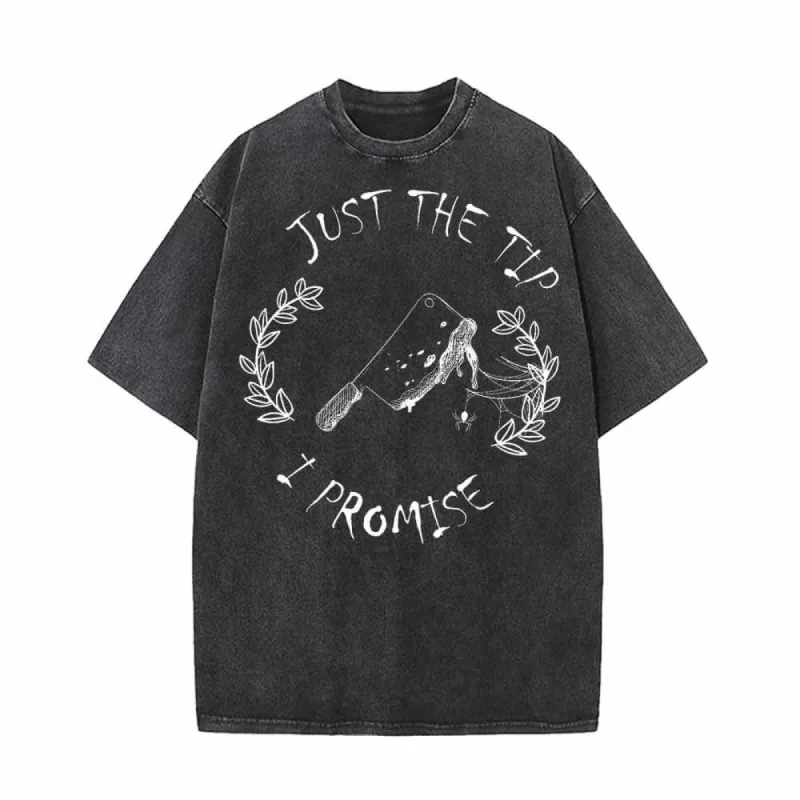 Horror Just The Tip Vintage Washed T-shirt sold by GTHIC