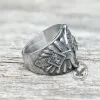 Indian Chief Feather Stainless Steel Ring sold by GTHIC