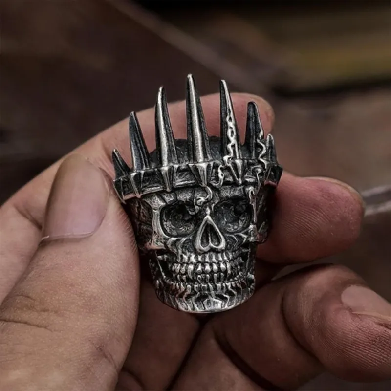 Nobility King Crown Stainless Steel Skull Ring sold by GTHIC