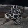 Nobility King Crown Stainless Steel Skull Ring sold by GTHIC