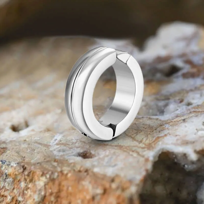 Classic Double Layered Stainless Steel Ear Cuffs sold by GTHIC product image thumbnail 3