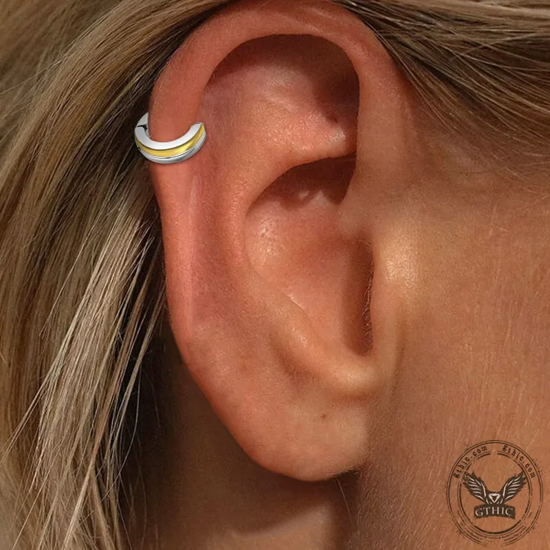 Classic Double Layered Stainless Steel Ear Cuffs sold by GTHIC product image thumbnail 2