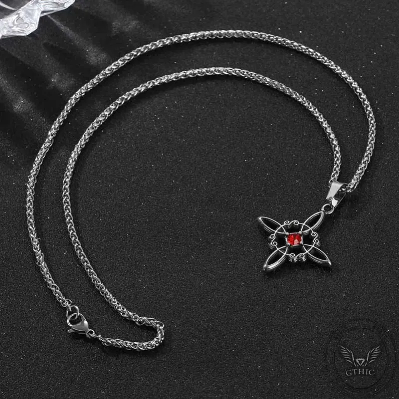 Vintage Chinese Knot Zircon Stainless Steel Pendant sold by GTHIC