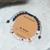 White Turquoise Morse Code Braided Bracelet sold by GTHIC