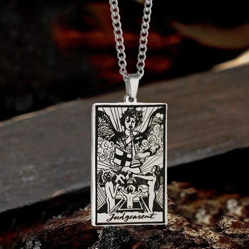 Judgement Major Arcana Tarot Stainless Steel Necklace sold by GTHIC