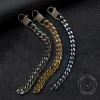 Simple Two-tone Cuban Link Stainless Steel Bracelet sold by GTHIC