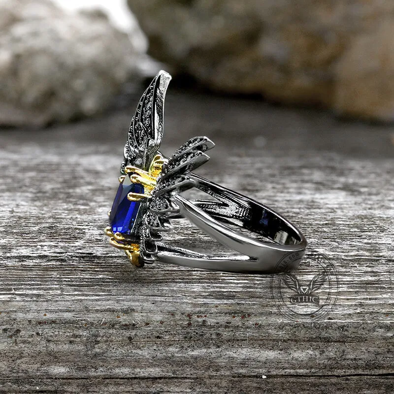 Black Devil Wings Brass Gothic Ring sold by GTHIC product image thumbnail 5