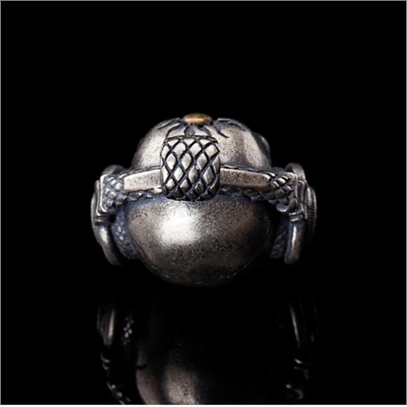 Punk Headphones Sterling Silver Skull Pendant sold by GTHIC product image thumbnail 5