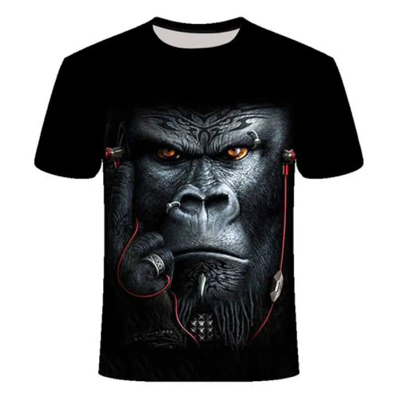 Punk Orangutan Polyester T-Shirt sold by GTHIC
