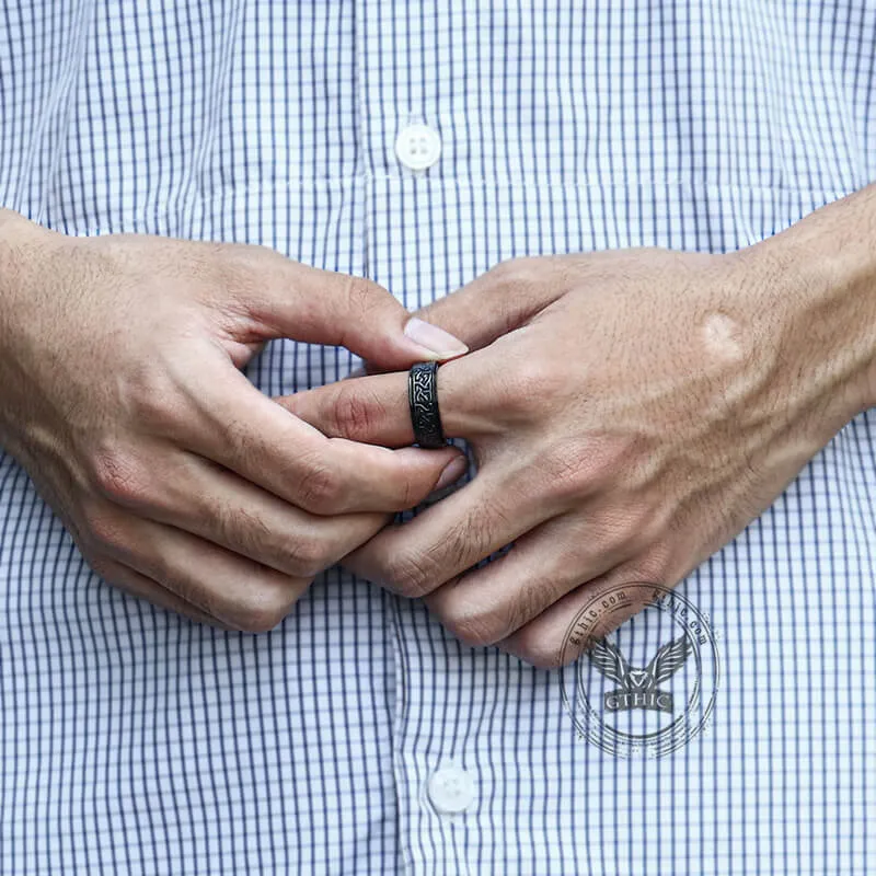 Celtic Knot Stainless Steel Viking Spinner Ring sold by GTHIC product image thumbnail 3