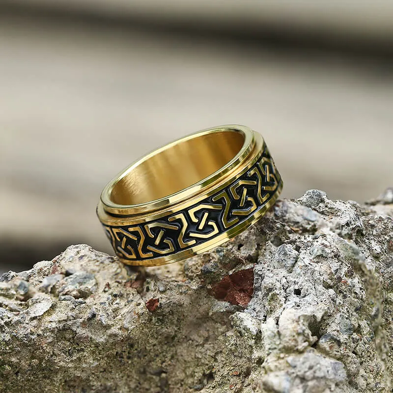 Celtic Knot Stainless Steel Viking Spinner Ring sold by GTHIC product image thumbnail 4