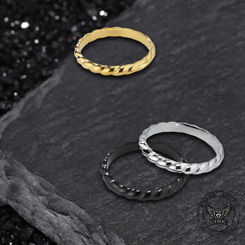 Simple Twist Stainless Steel Ring sold by GTHIC
