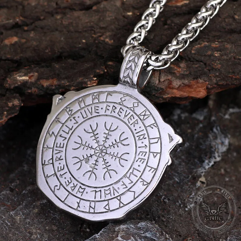 Viking Rune Shield Sword Stainless Steel Pendant sold by GTHIC product image thumbnail 4