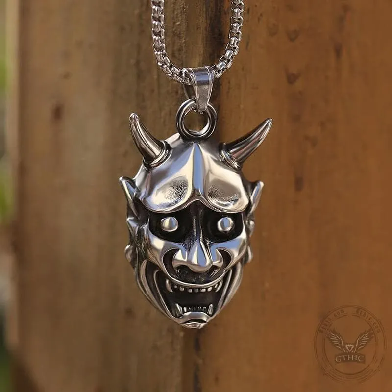 Demon Oni Skull Pendant sold by GTHIC product image thumbnail 4