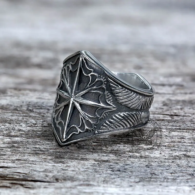 8 Point Star Sterling Silver Ring sold by GTHIC product image thumbnail 5