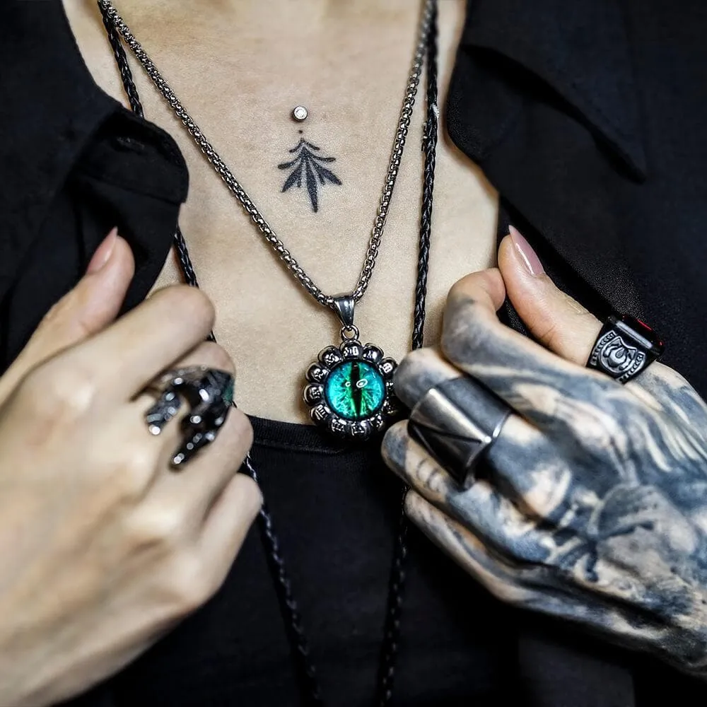 Evil Eye Stainless Steel Skull Pendant sold by GTHIC product image thumbnail 2