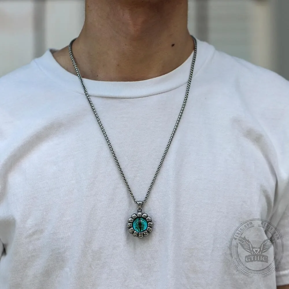 Evil Eye Stainless Steel Skull Pendant sold by GTHIC product image thumbnail 5