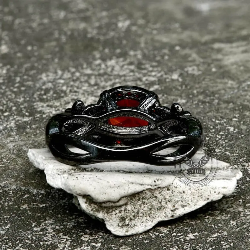 Black Diamond-Set Brass Engagement Ring sold by GTHIC product image thumbnail 5