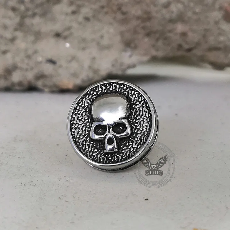 Round Shape Stainless Steel Skull Stud Earrings sold by GTHIC product image thumbnail 5