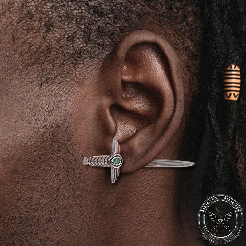 Goth Sword Design Stainless Steel Earrings sold by GTHIC product image thumbnail 2