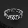 Skull and Cross Stainless Steel Bracelet sold by GTHIC