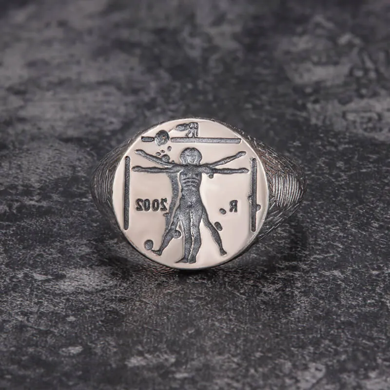 Vitruvian Man Sterling Silver Ring sold by GTHIC