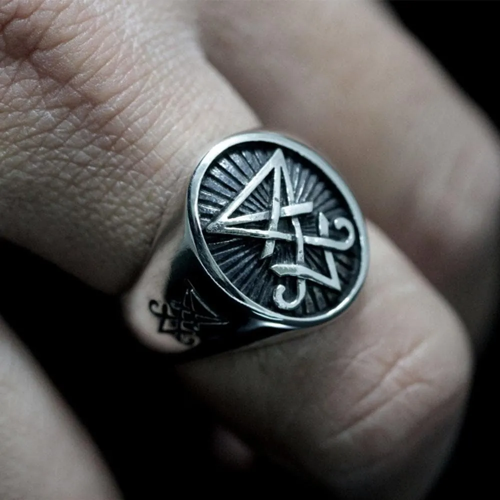 Lucifer Nephilim Seal Sterling Silver Ring sold by GTHIC product image thumbnail 2