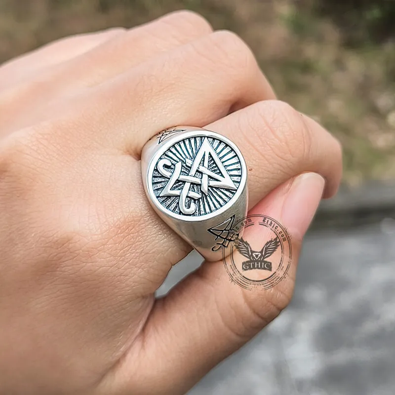 Lucifer Nephilim Seal Sterling Silver Ring sold by GTHIC product image thumbnail 3