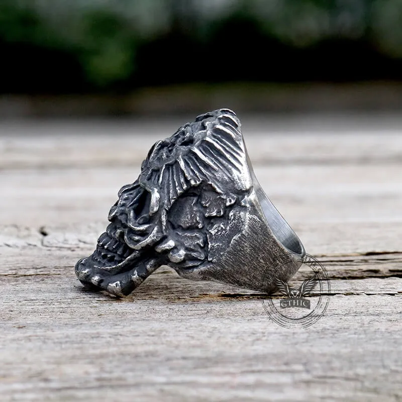 Punk Skull Design Stainless Steel Thumb Ring sold by GTHIC product image thumbnail 5