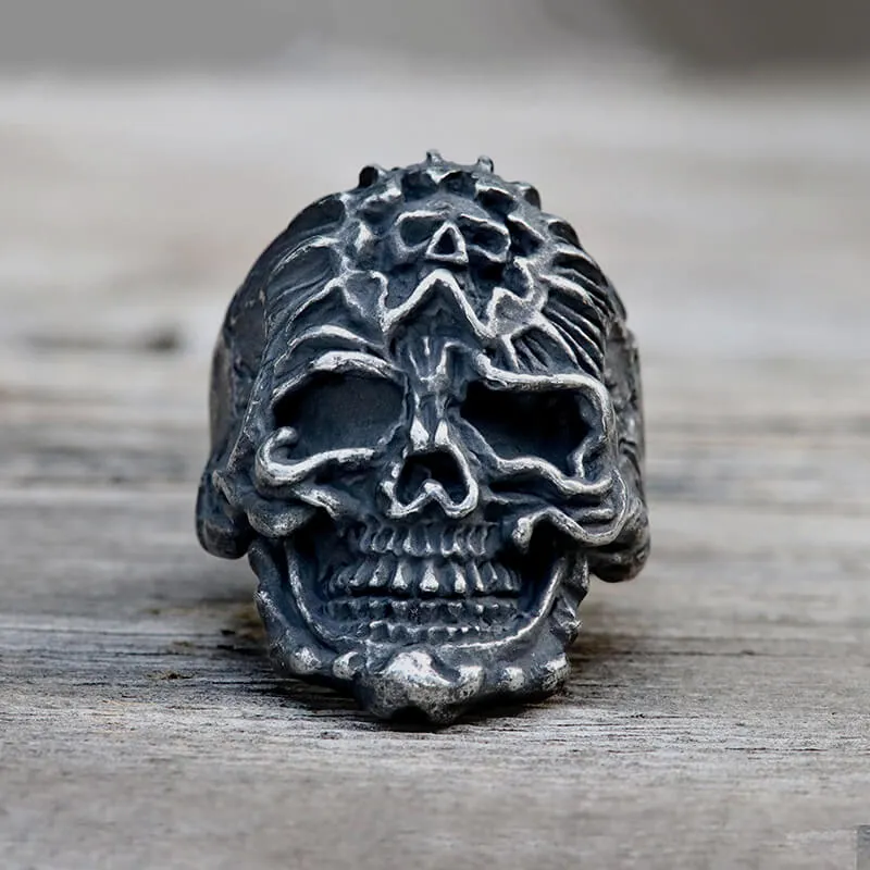 Punk Skull Design Stainless Steel Thumb Ring sold by GTHIC