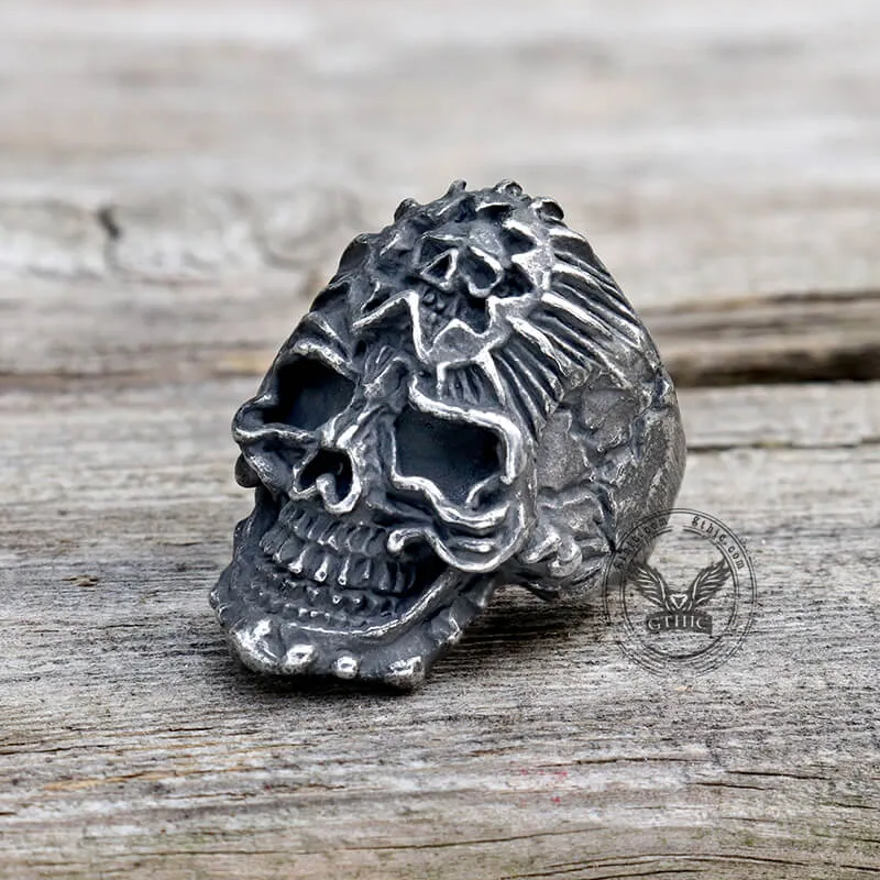 Punk Skull Design Stainless Steel Thumb Ring sold by GTHIC product image thumbnail 4