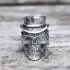 Vintage Gentleman Skull Stainless Steel Ring sold by GTHIC