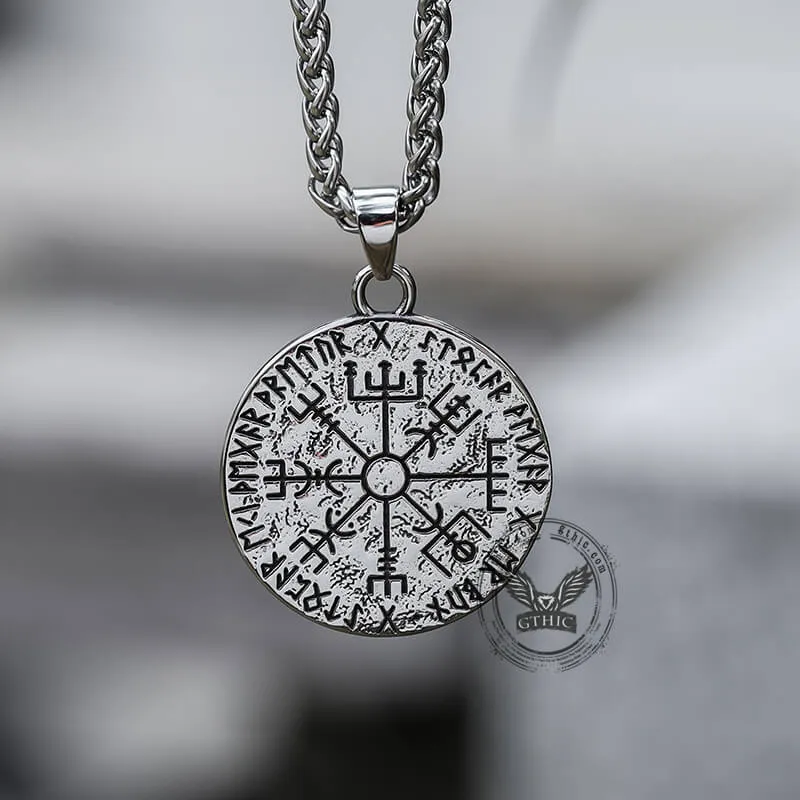 Viking Helm Of Awe Runes Stainless Steel Pendant sold by GTHIC product image thumbnail 4