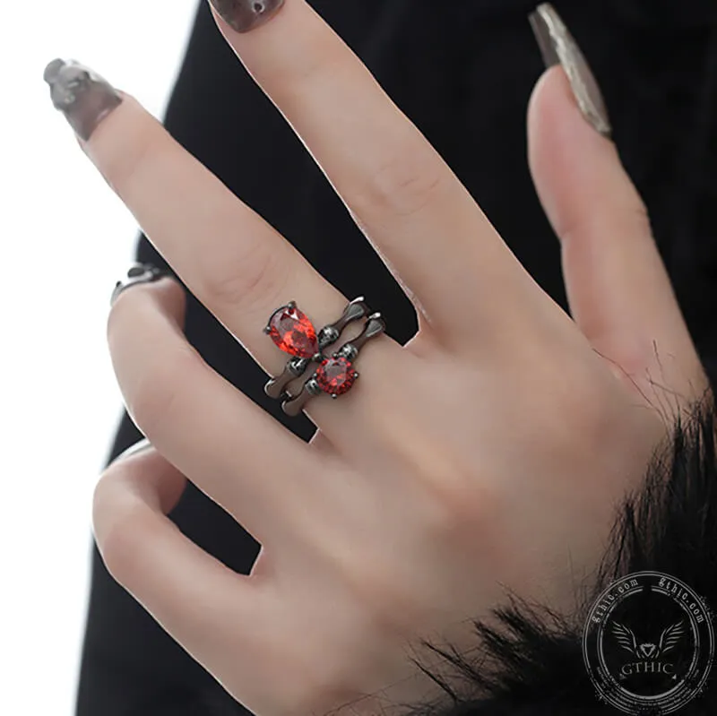 Water Drop Alloy Open Gothic Ring sold by GTHIC product image thumbnail 3
