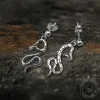 Crawling Snake Stainless Steel Animal Stud Earrings sold by GTHIC
