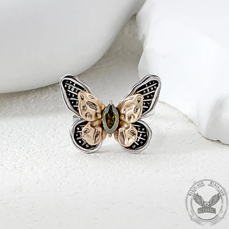 Vintage Butterfly Alloy Animal Open Ring sold by GTHIC product image thumbnail 5