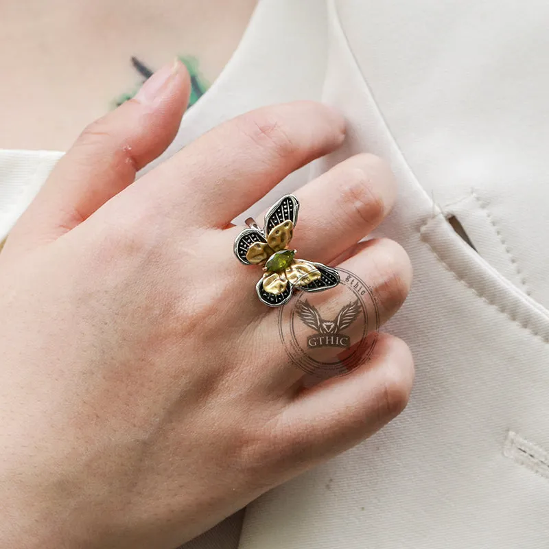Vintage Butterfly Alloy Animal Open Ring sold by GTHIC product image thumbnail 2
