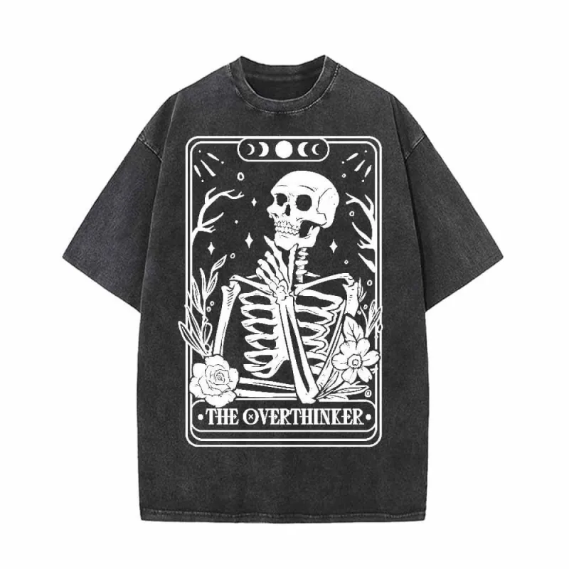The Overthinker Tarot Card Vintage Washed T-shirt Vest Top sold by GTHIC