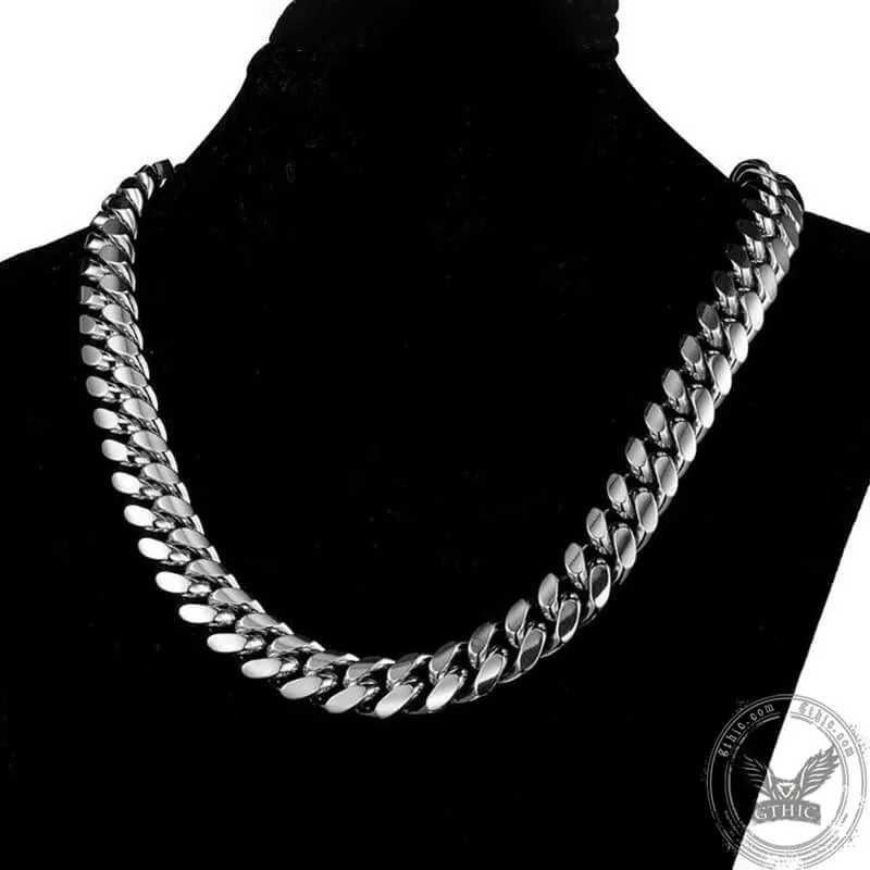 Heavy Cuban Link Chain Stainless Steel Necklace sold by GTHIC product image thumbnail 3